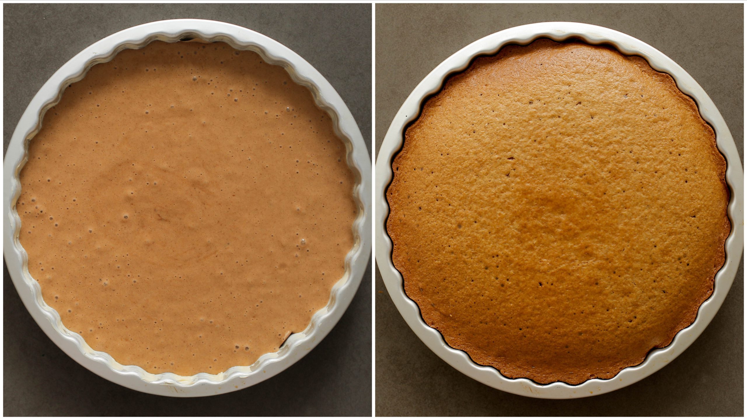Speculaascake gaar bakken in de oven