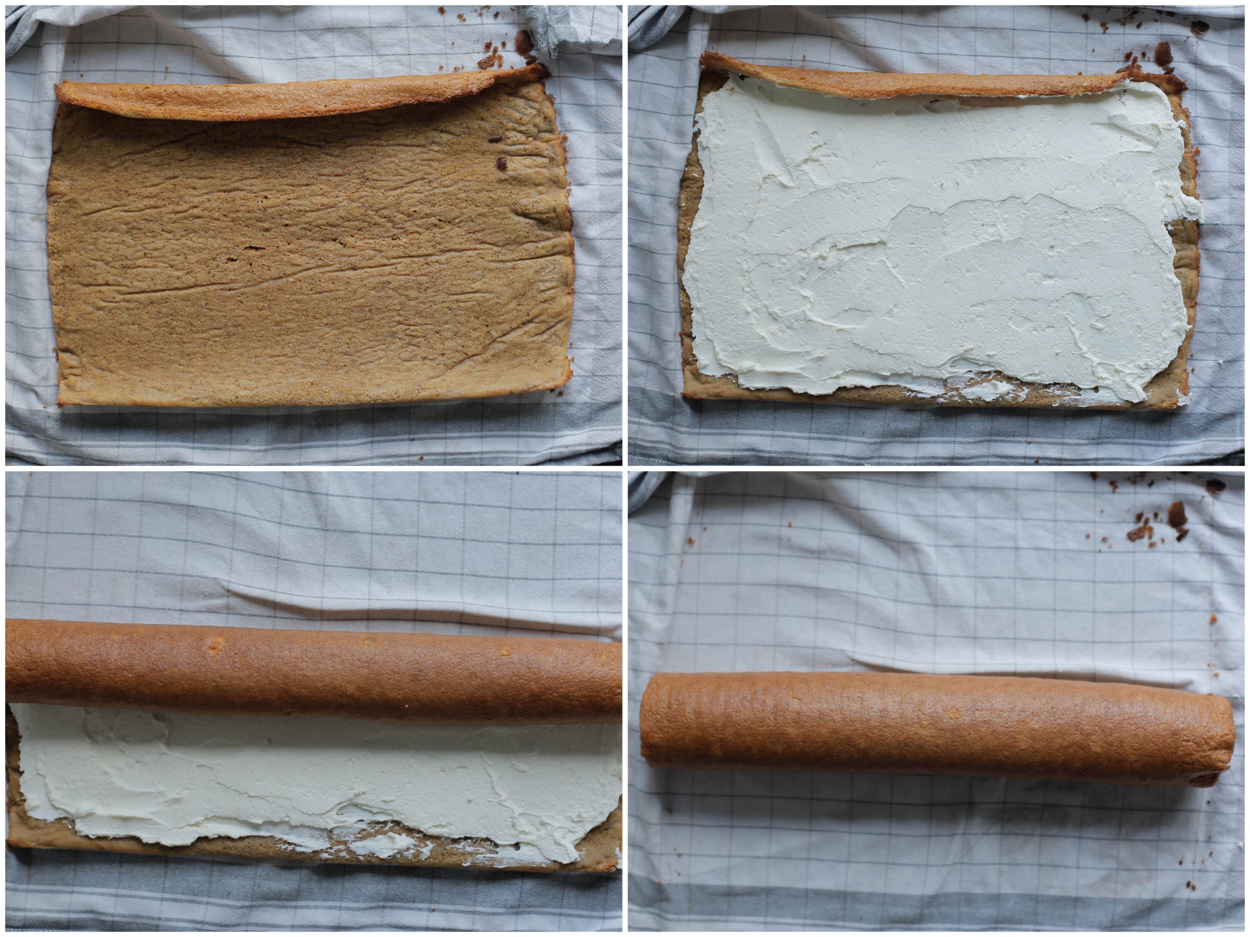 Wortelrolcake vullen met room