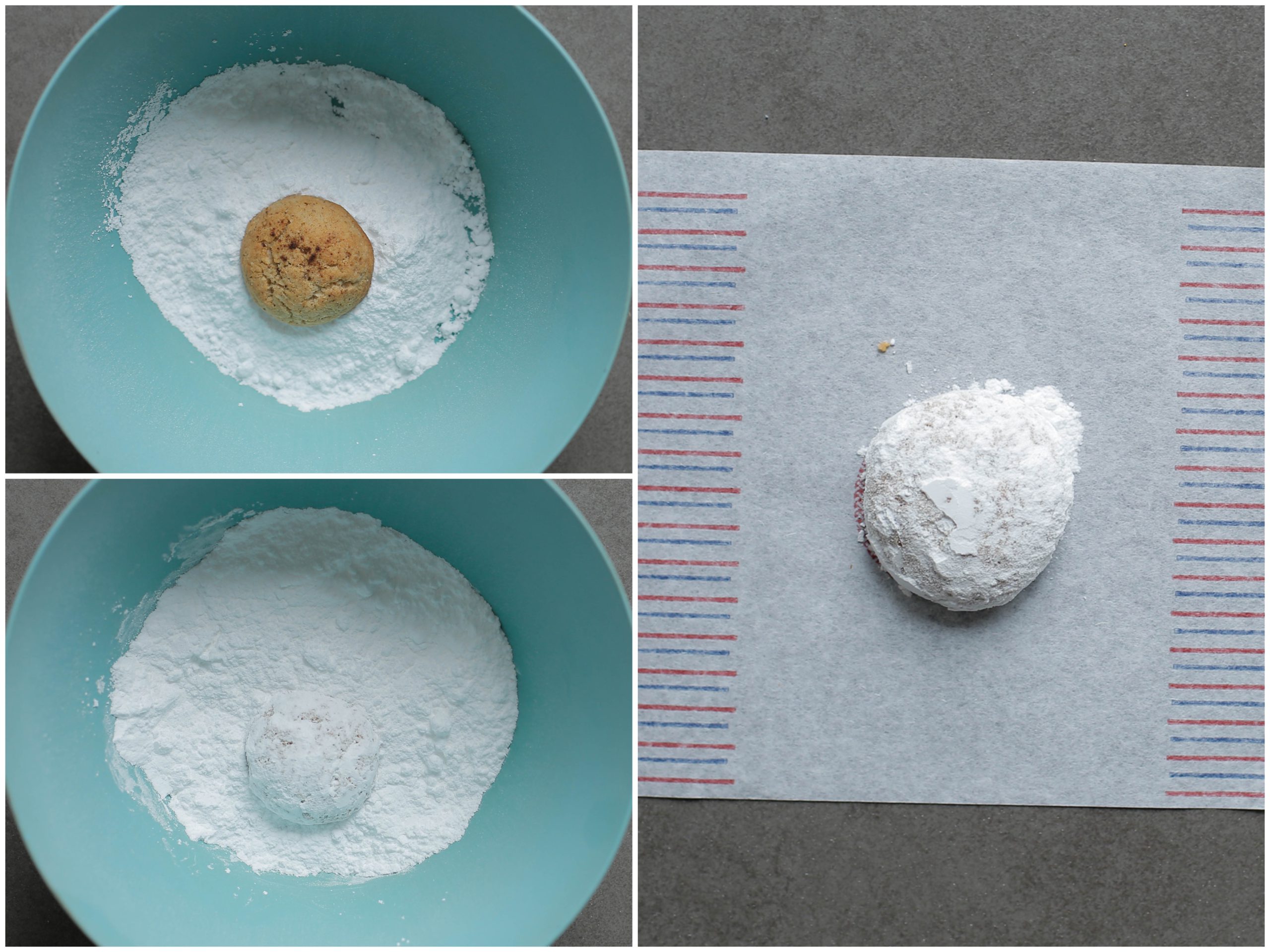 Zachte banaankoekjes wikkelen in papier