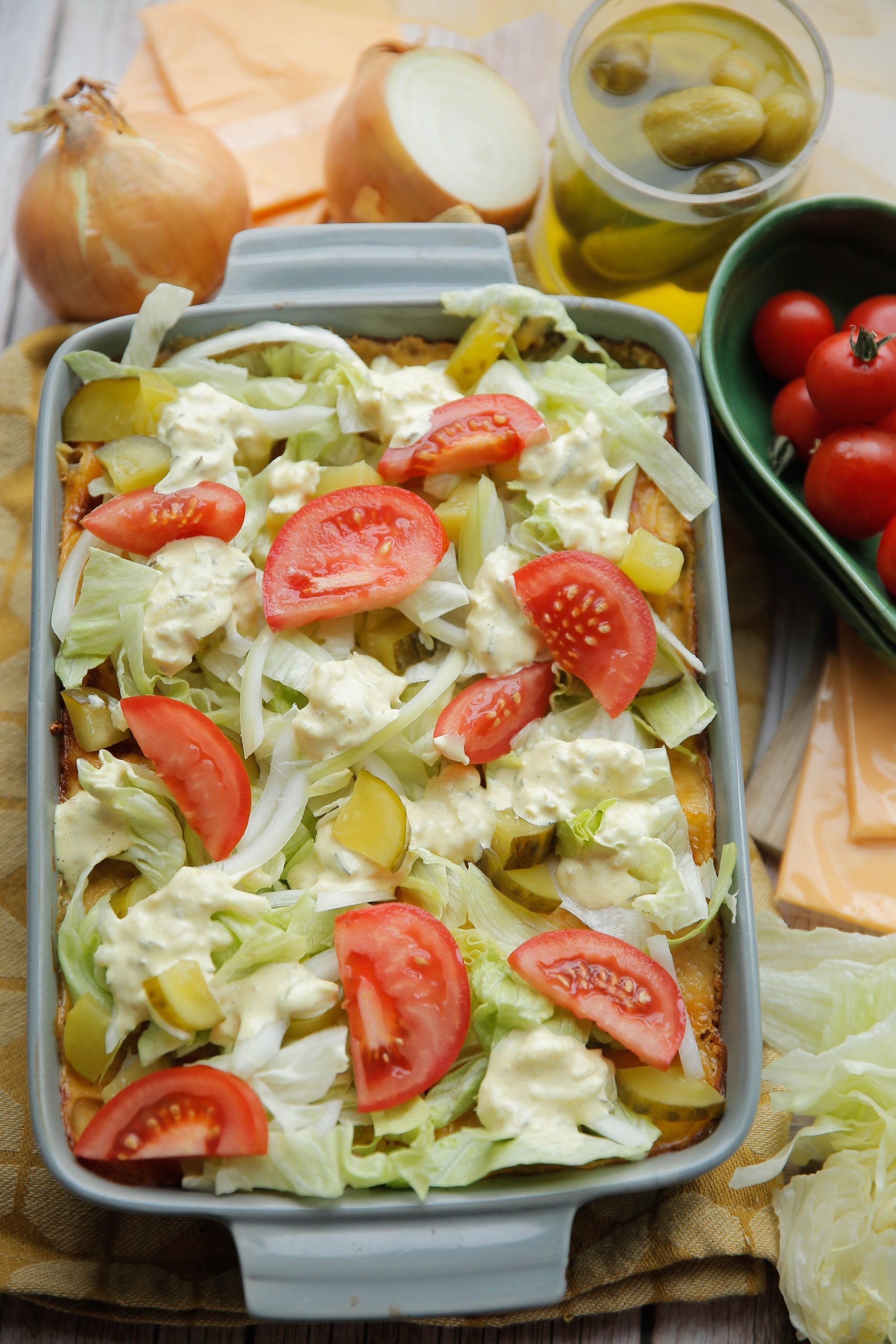 Big Mac lasagne eindresultaat