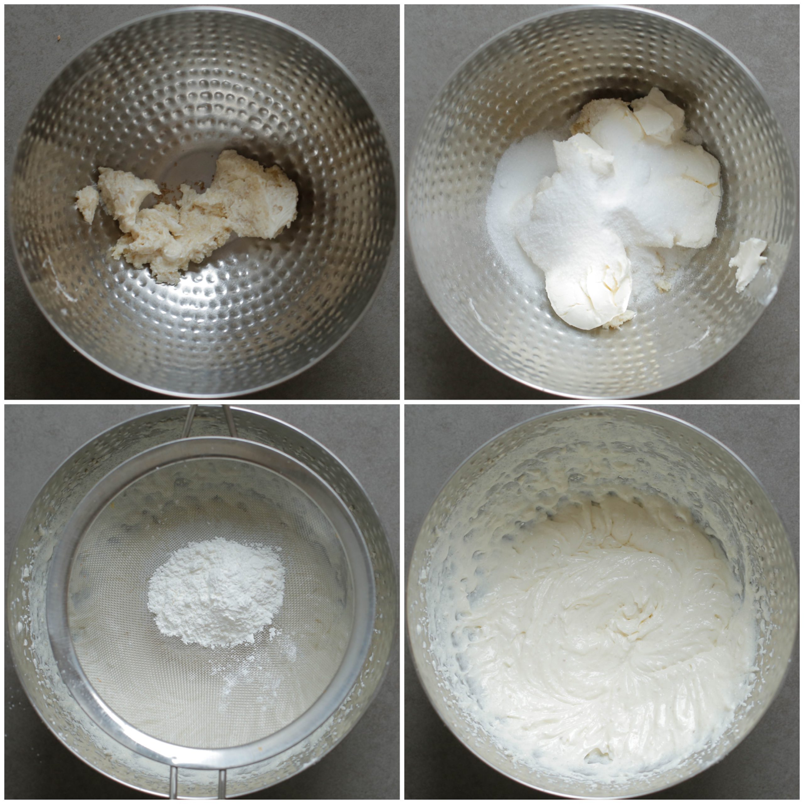 Cheesecakebeslag mixen voor de speculaas cheesecakes