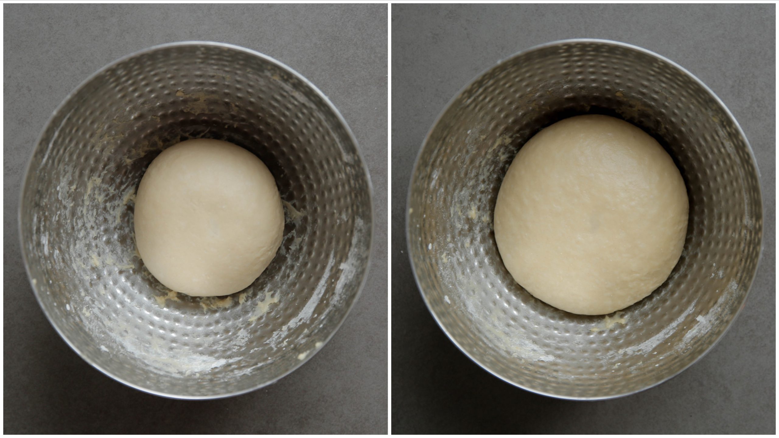 Deeg rijzen in een kom