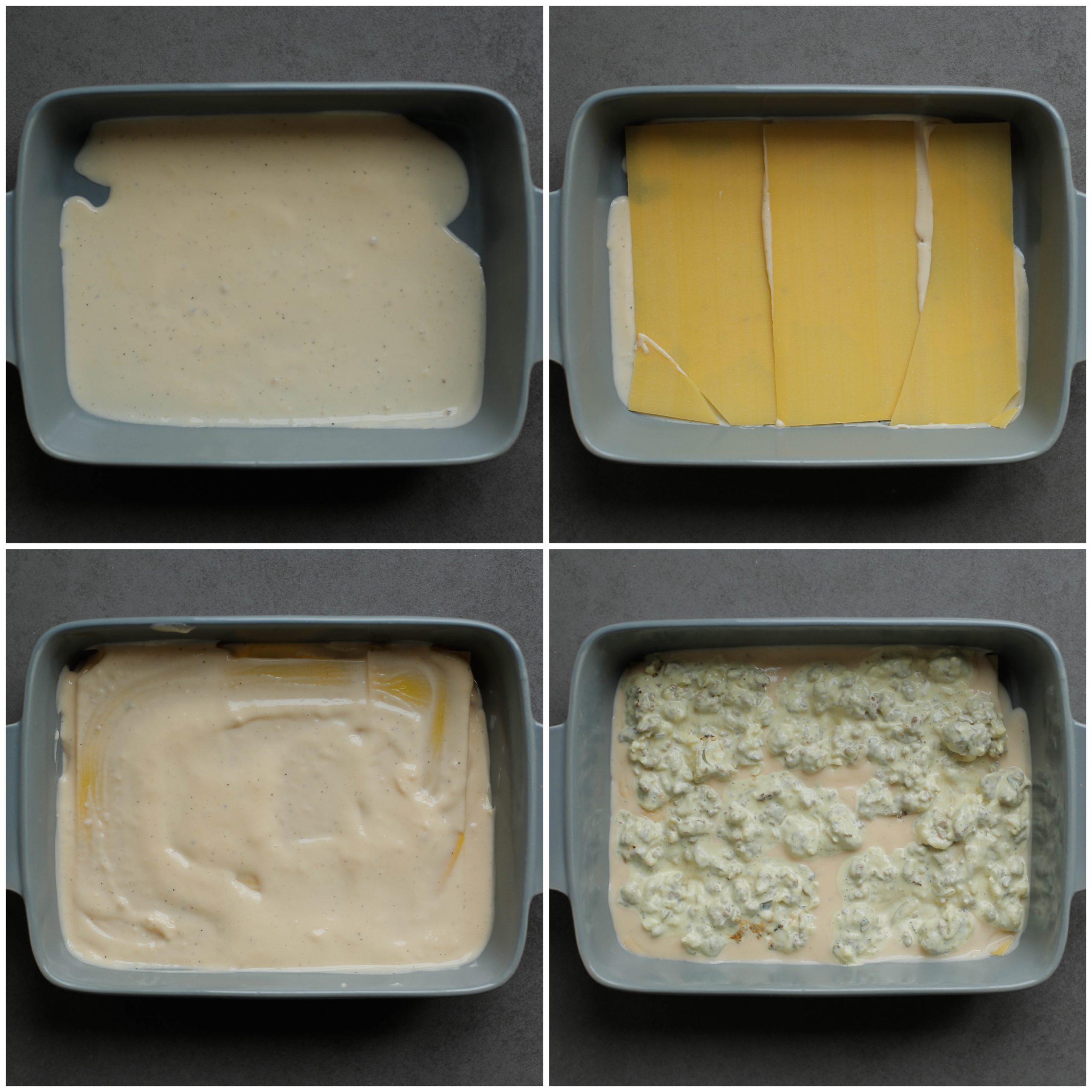 Eerste laag big mac lasagne