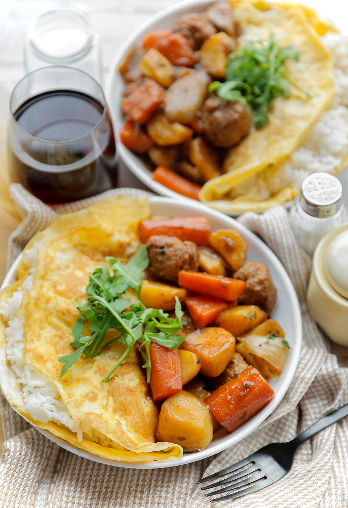 Groenten met gehakt eindresultaat