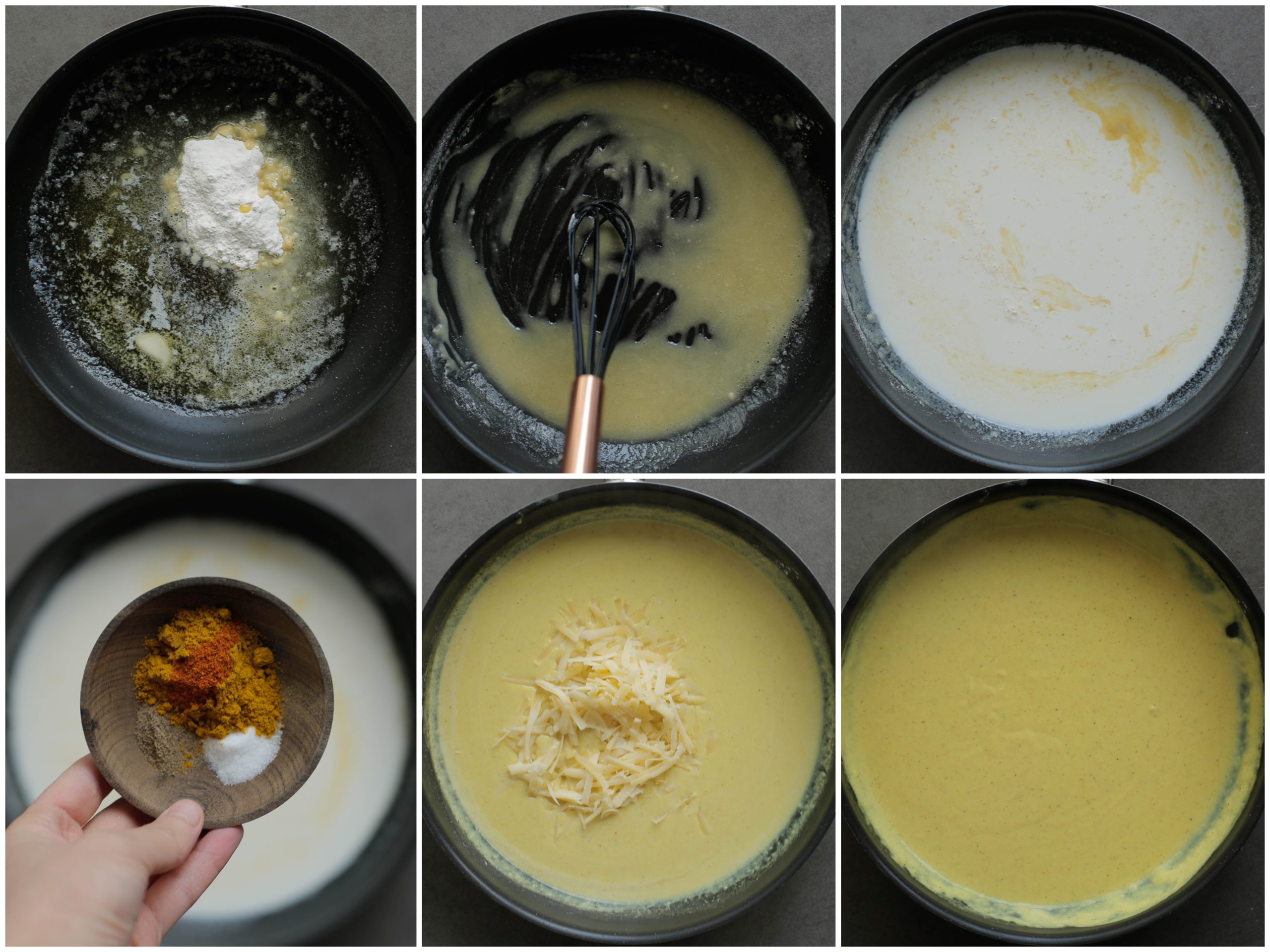 Kerriesaus koken in een steelpan