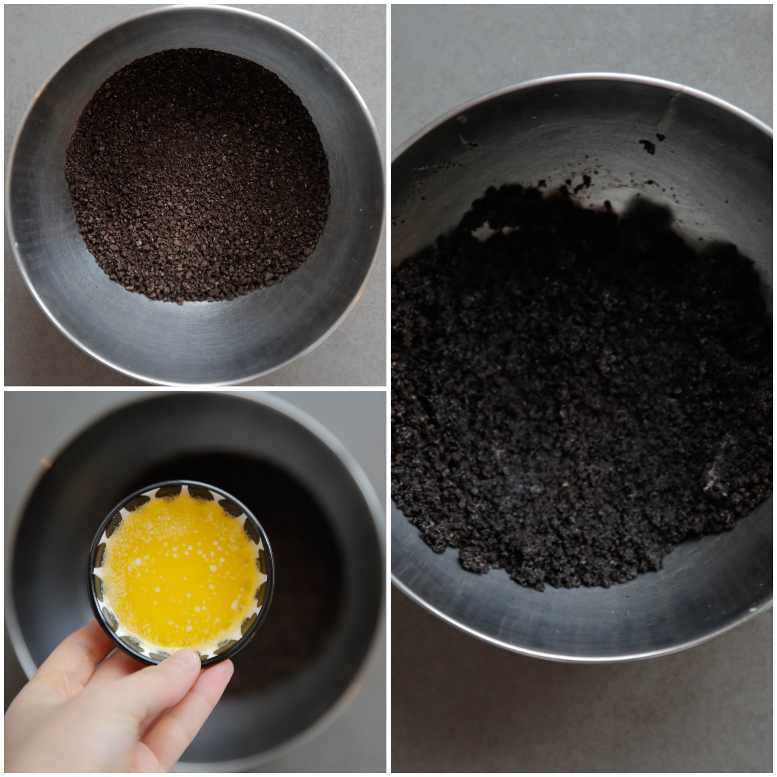 Koekjesdeeg mengen in een diepe kom