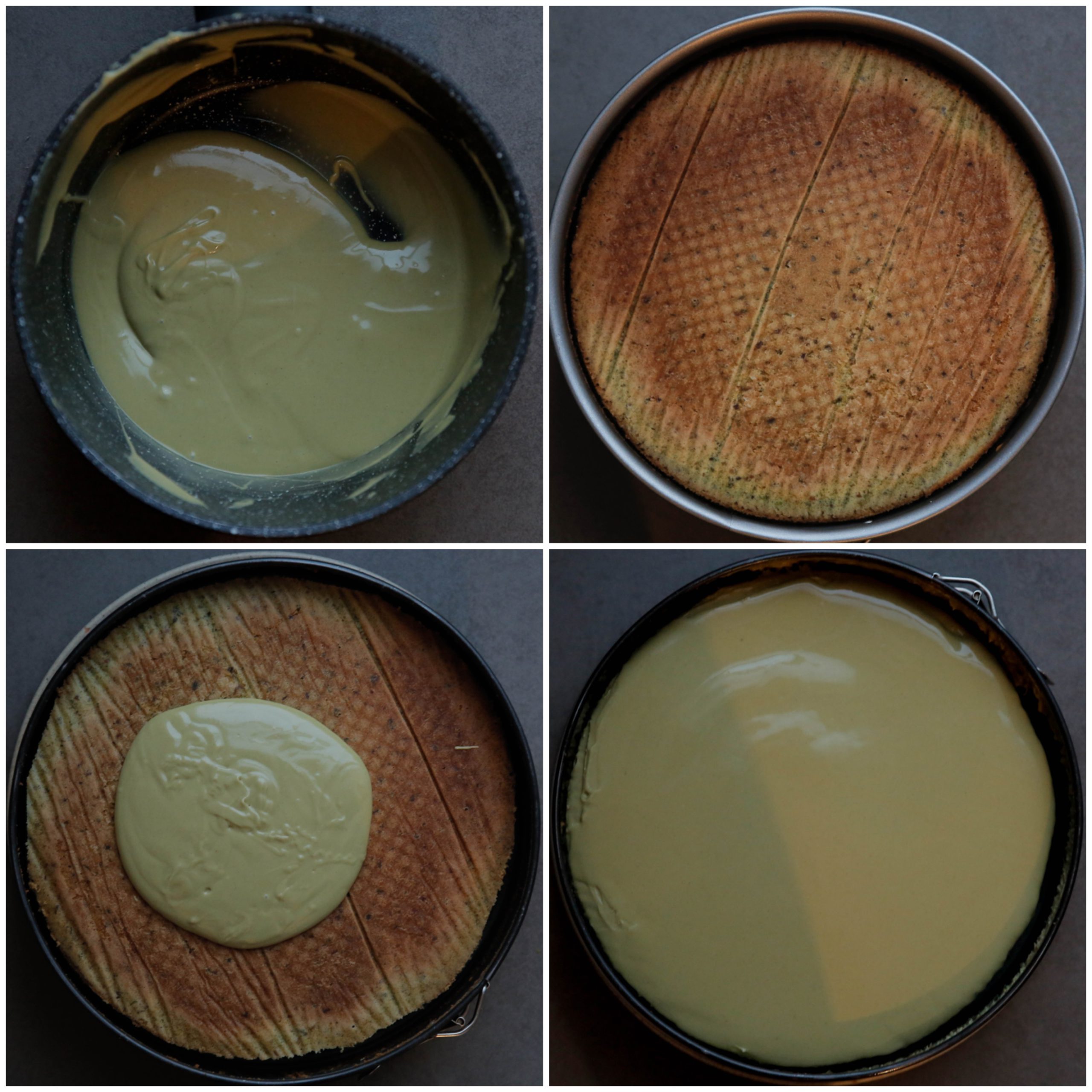 Pistache cheesecake met pistache topping