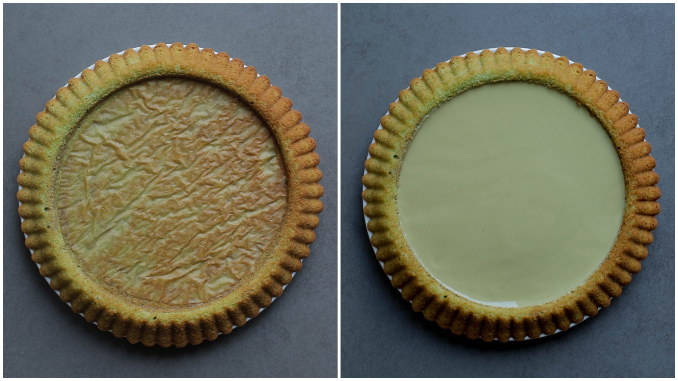 Pistachecake met topping