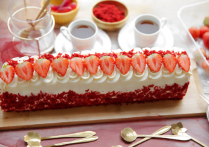 Red velvet rolcake Kookmutsjes