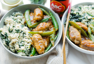 Rijst met spinazie en gehakt Kookmutsjes