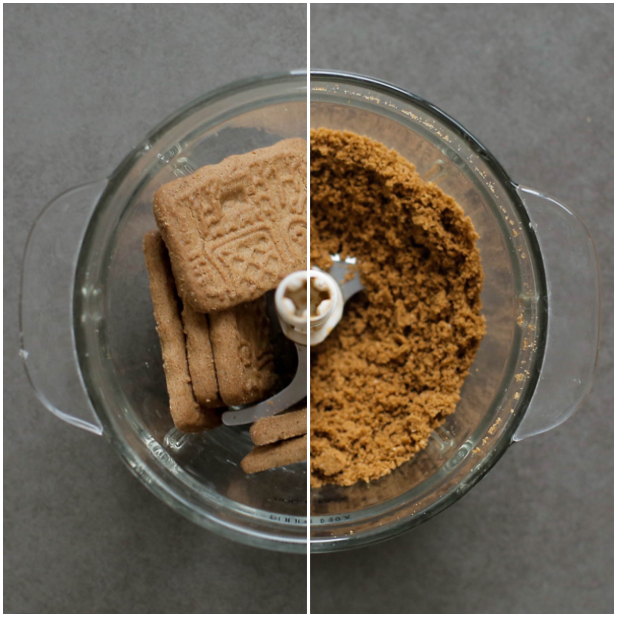 Speculaaskoek fijnmalen in een hakmolen