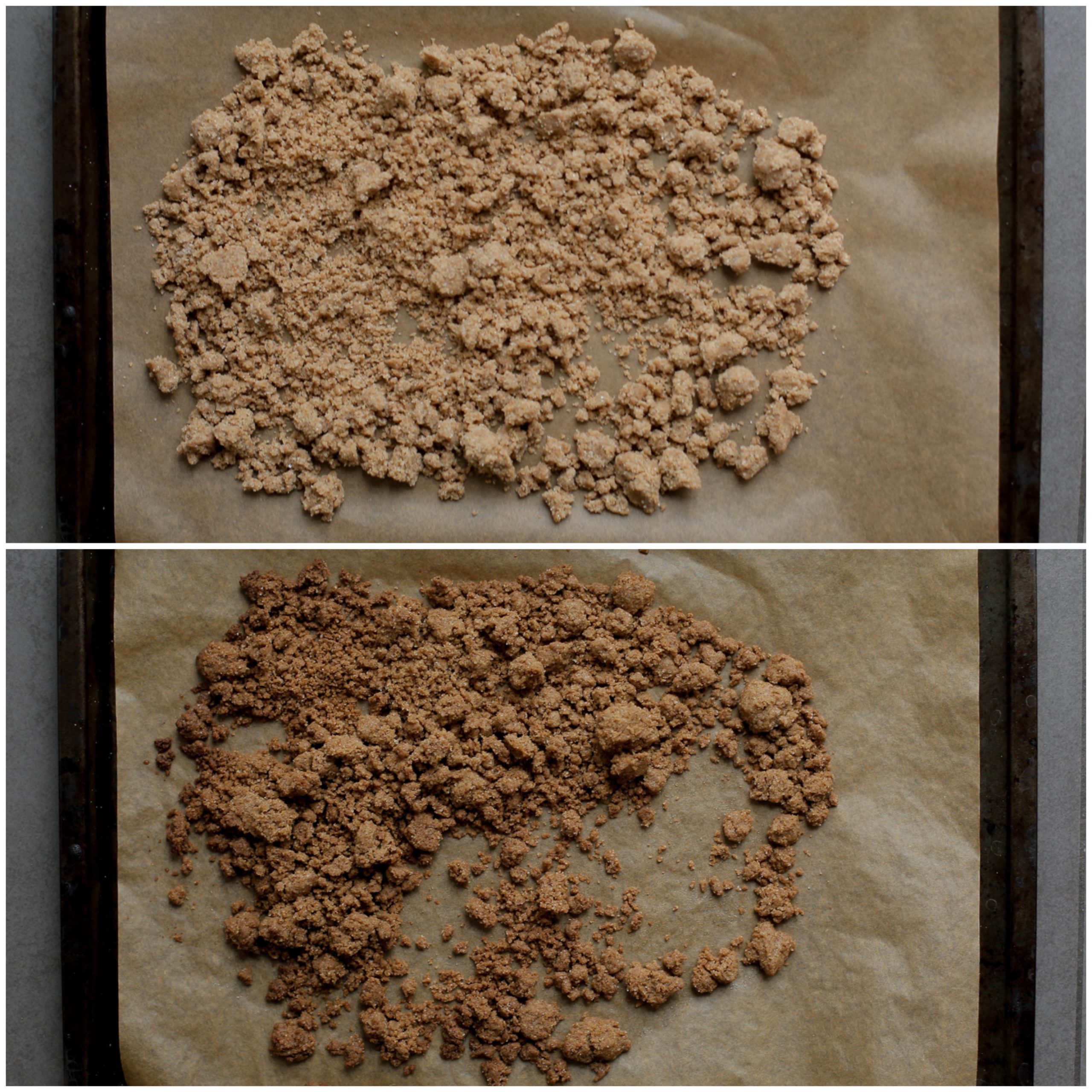 Speculaaskruimels in de oven bakken