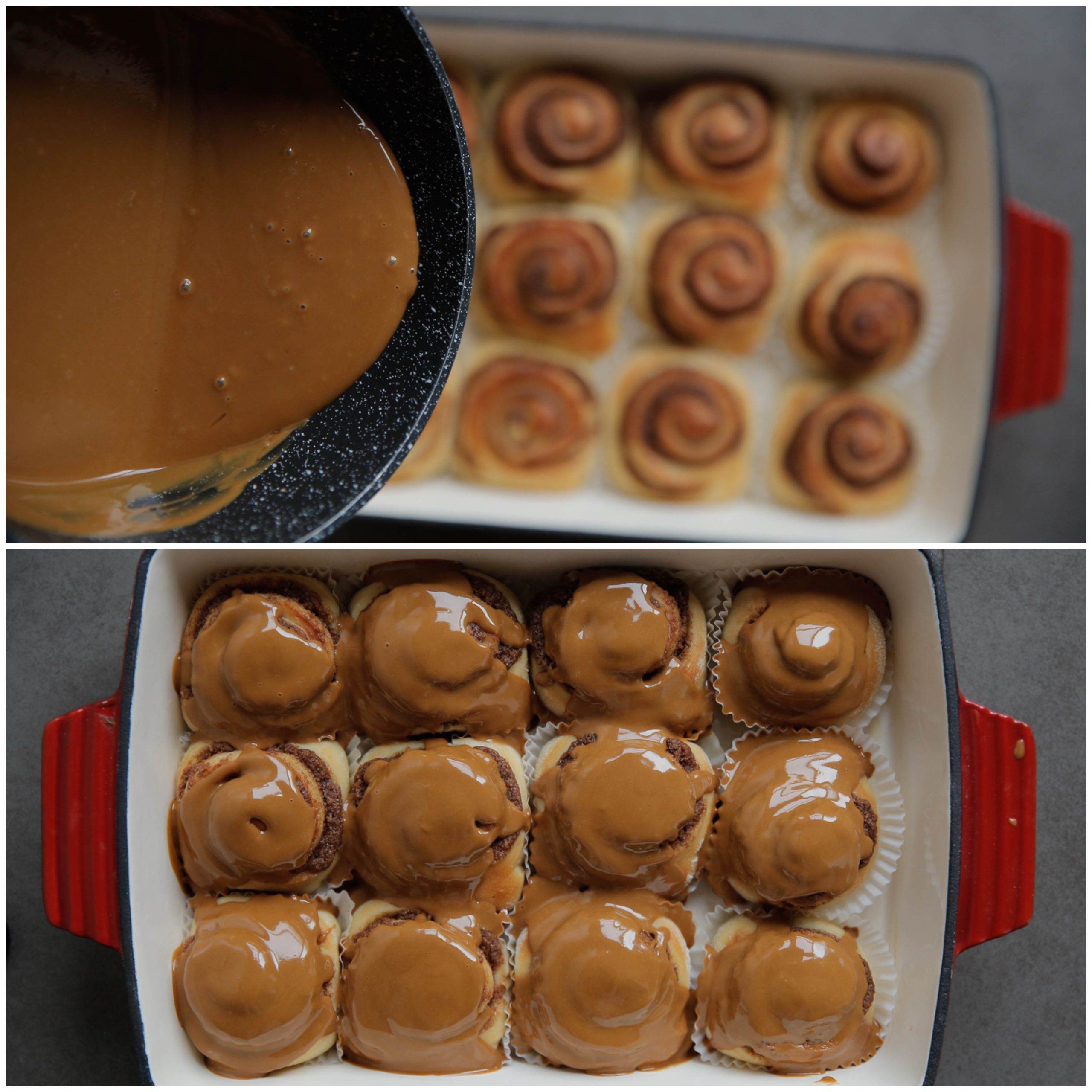Speculaasrolls met speculoostopping