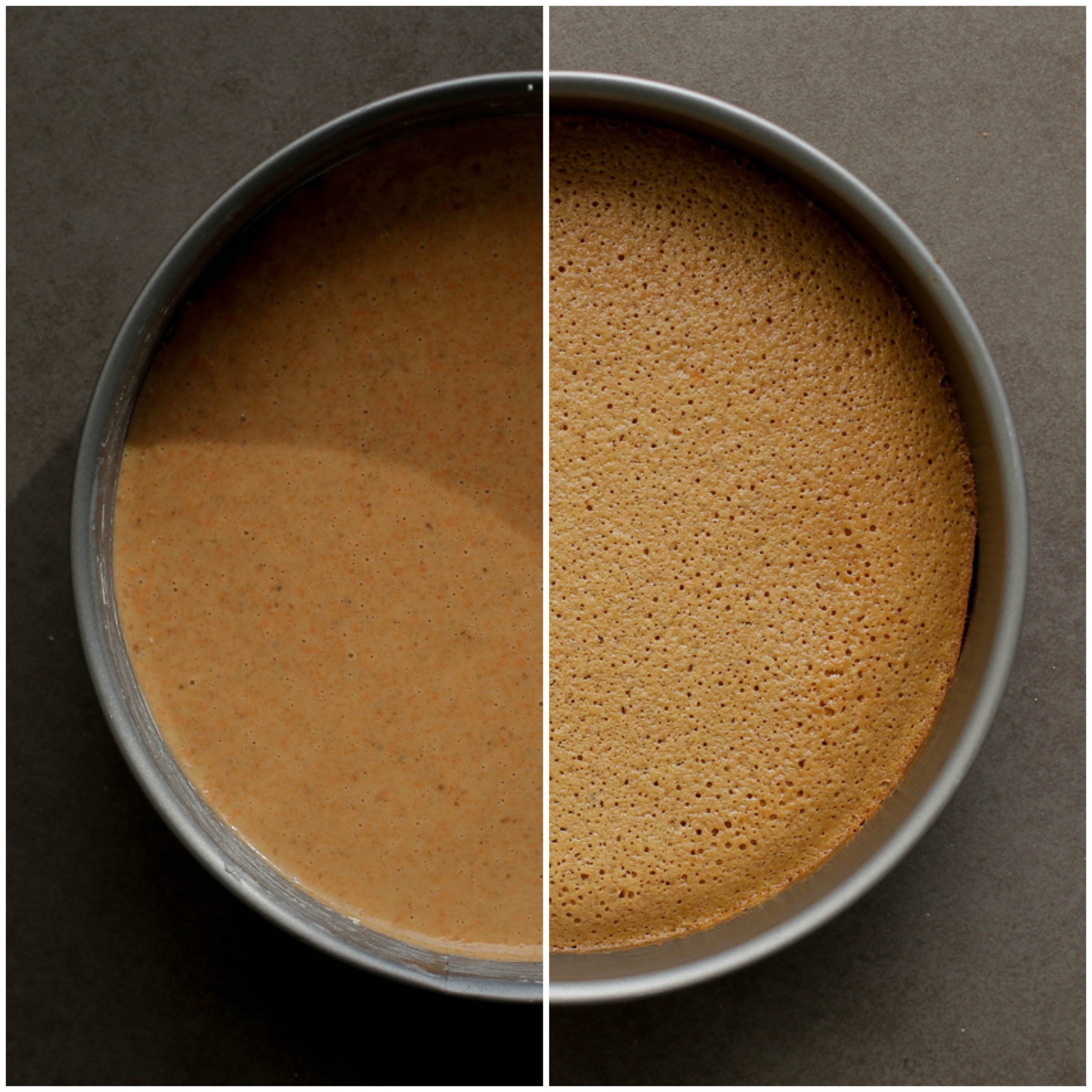 Wortelcake gaar bakken in de oven - eerste ronde