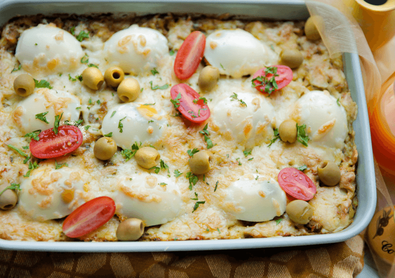 Aardappelschotel met Marokkaanse kip