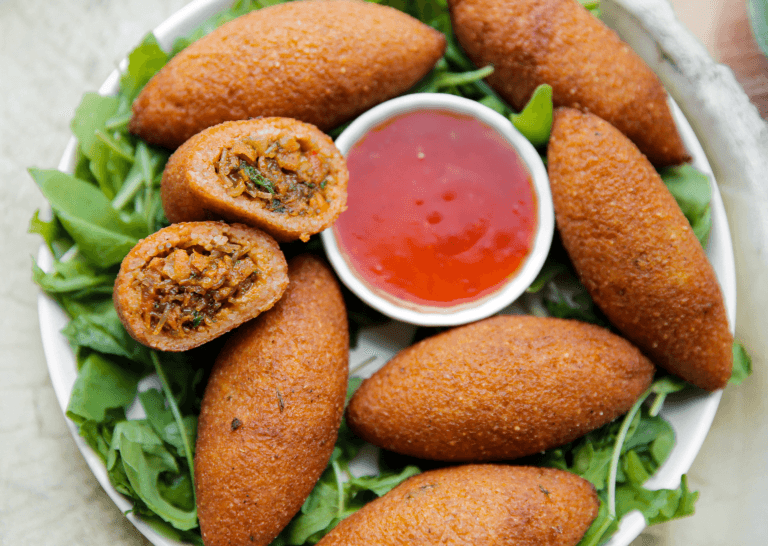 Bulgurhapjes met garnalen