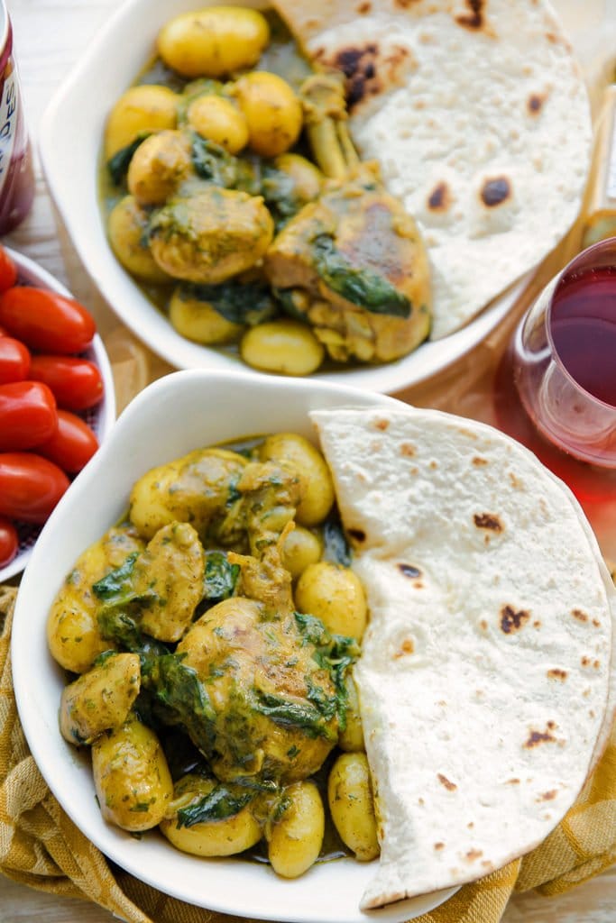 Aardappelkrieltjes met kipdrumsticks eindresultaat Kookmutsjes