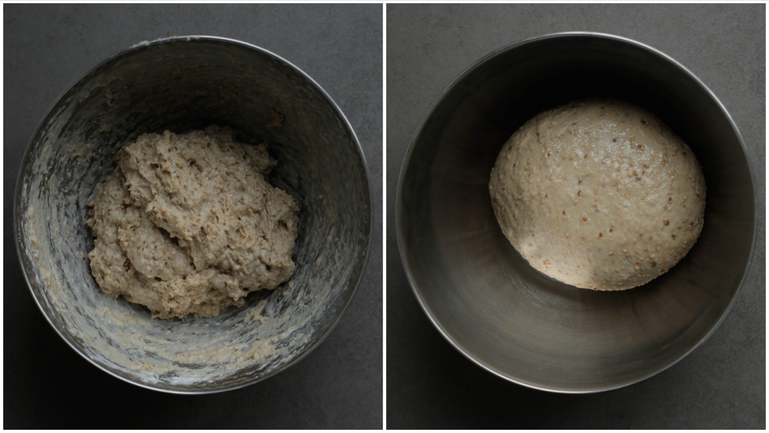 Ka'ak deeg fijnkneden tot een samenhangend deeg