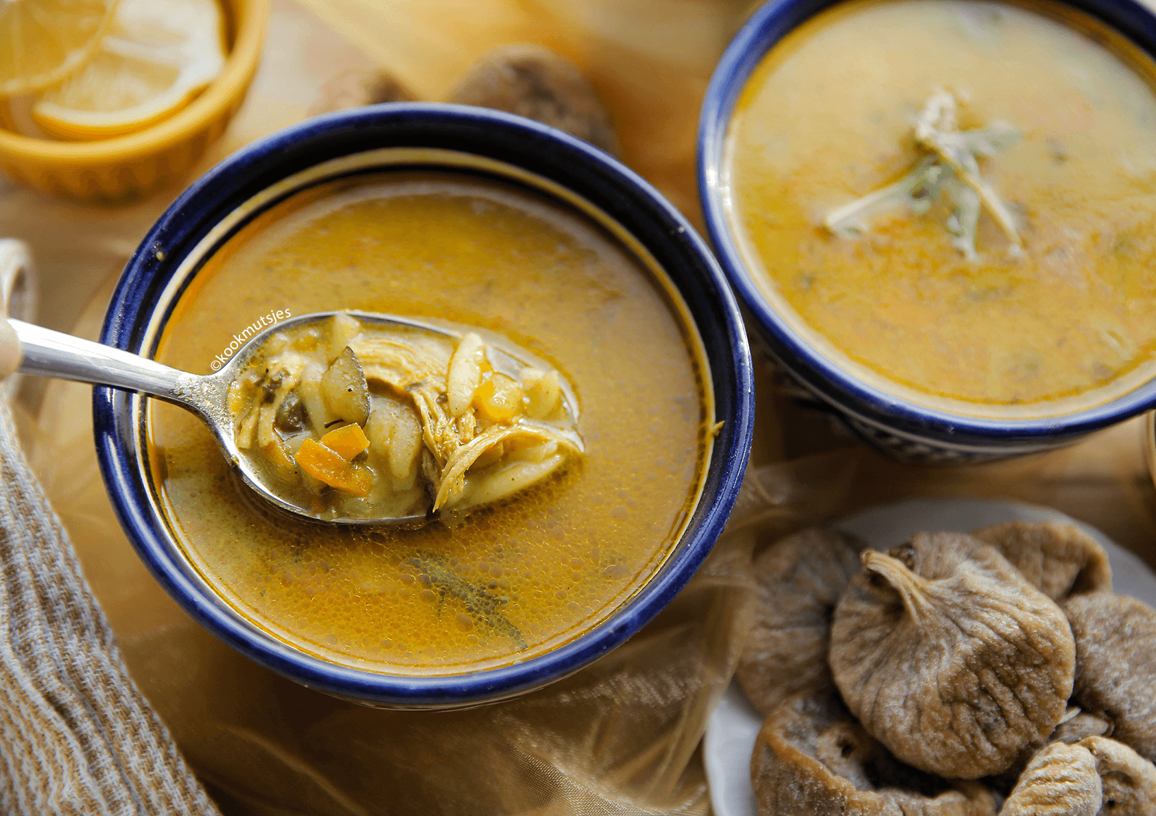 Kip orzo soep Kookmutsjes