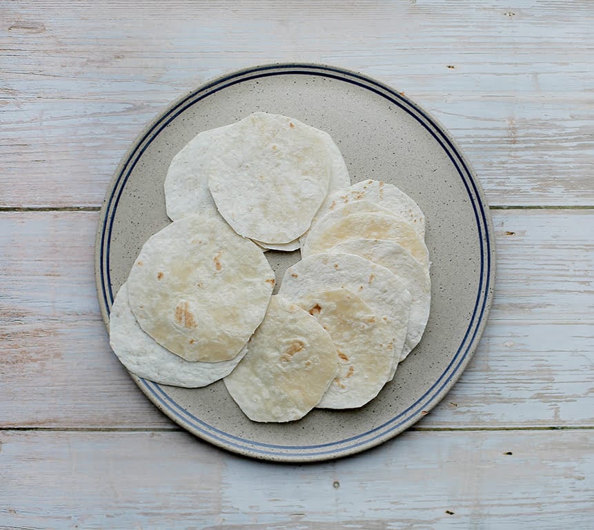 Wraps knippen in kleine rondjes