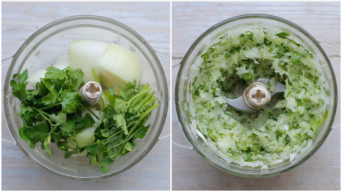 groentemengsel voor de Marokkaanse kip