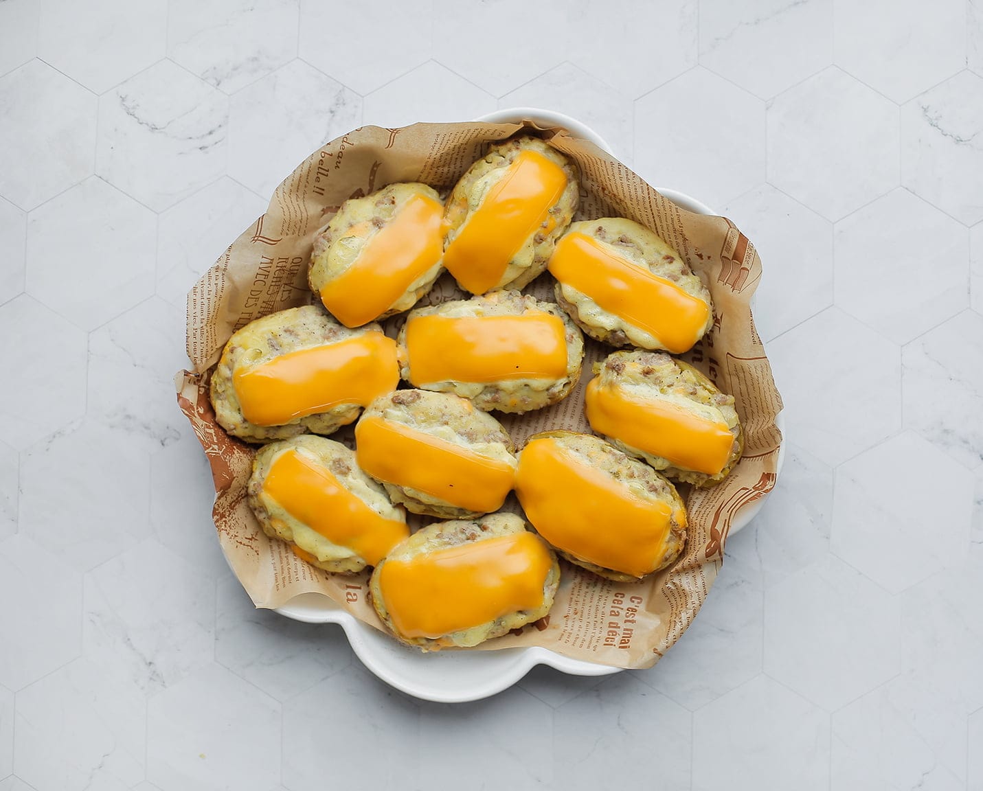 Big mac aardappels bakken in de oven