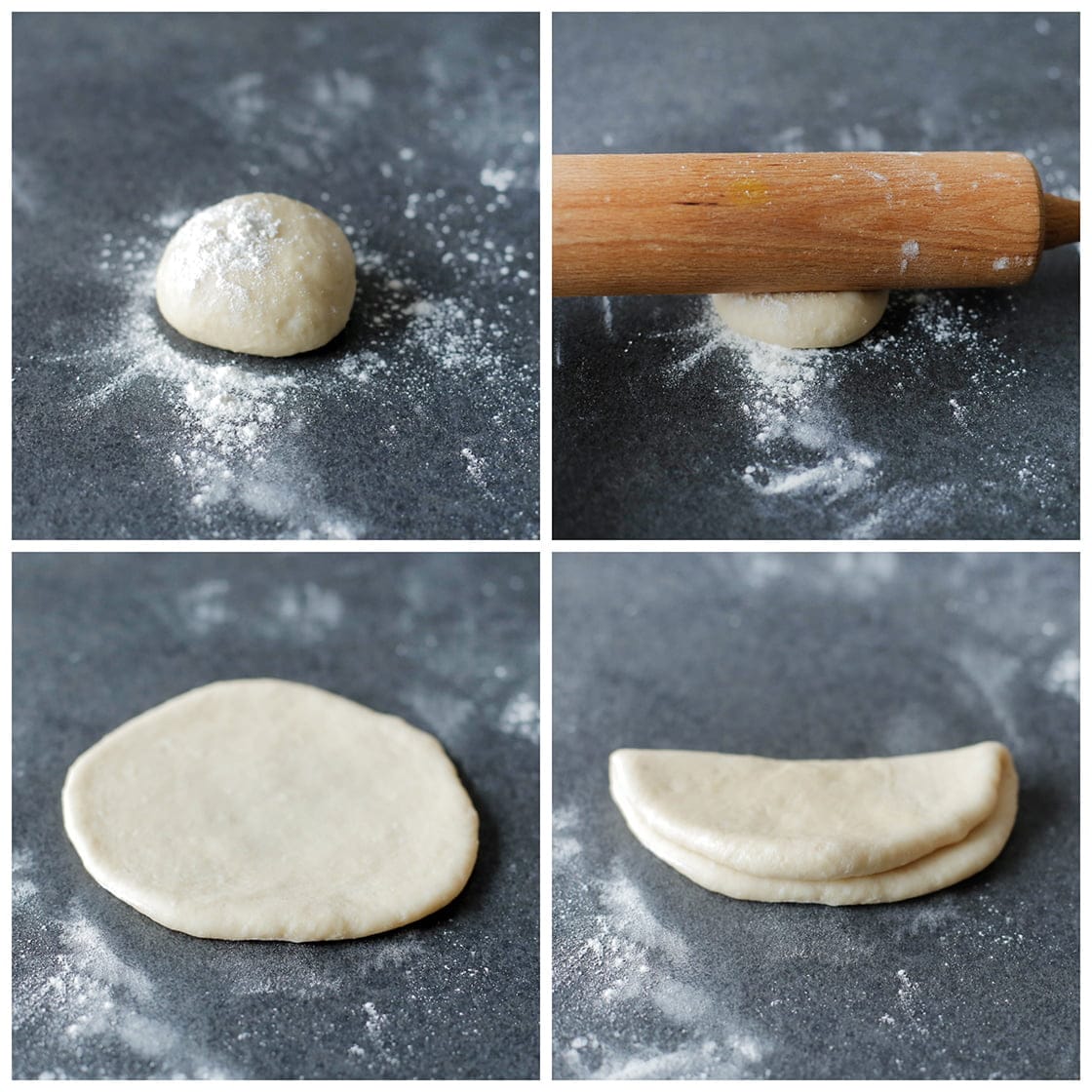 Deeg uitrollen tot een ronde lap