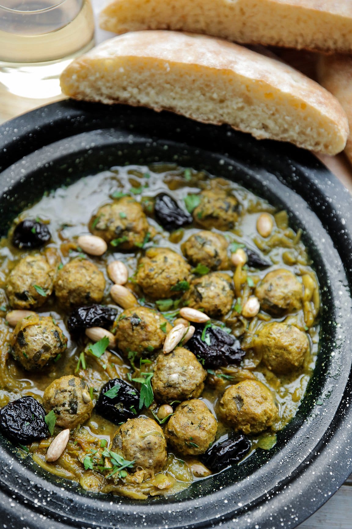 Gehaktballen tajine met gekarameliseerde ui eindresultaat