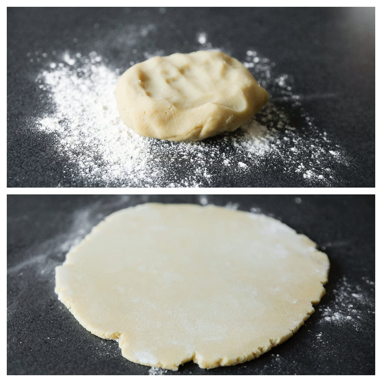 Koekjesdeeg uitrollen met een deegroller