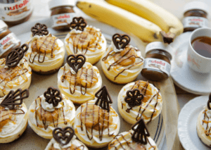 Mini banoffee cheesecakes