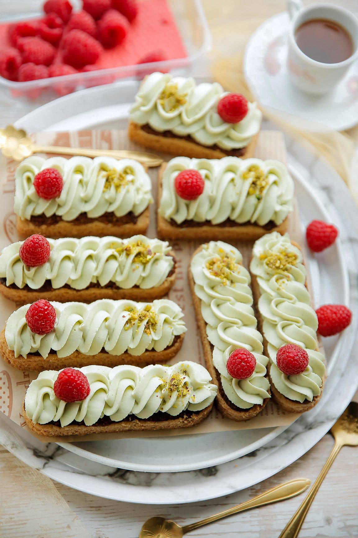 Pistachesloffen eindresultaat Kookmutsjes