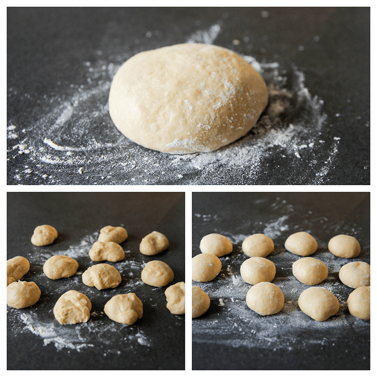 Deeg verdelen in porties