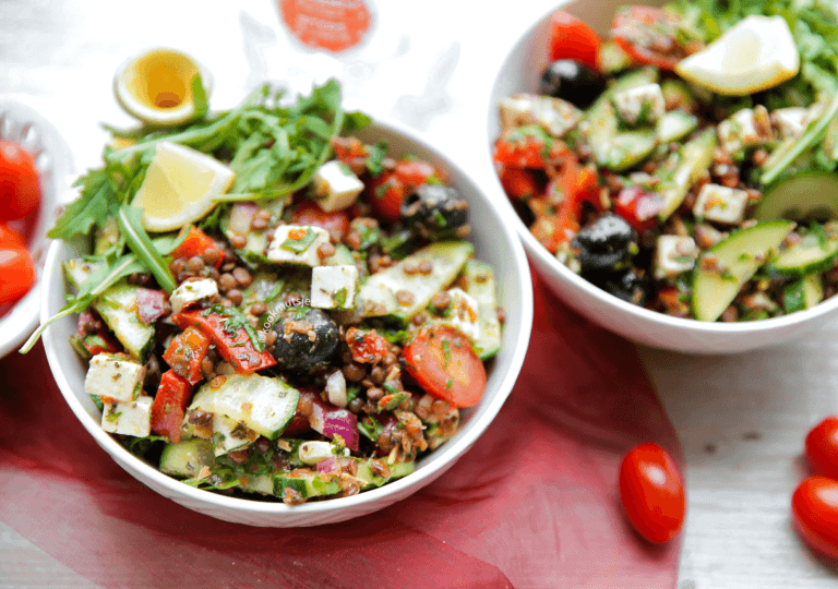 Linzen feta salade