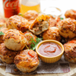 Pizza muffins met tonijn Kookmutsjes