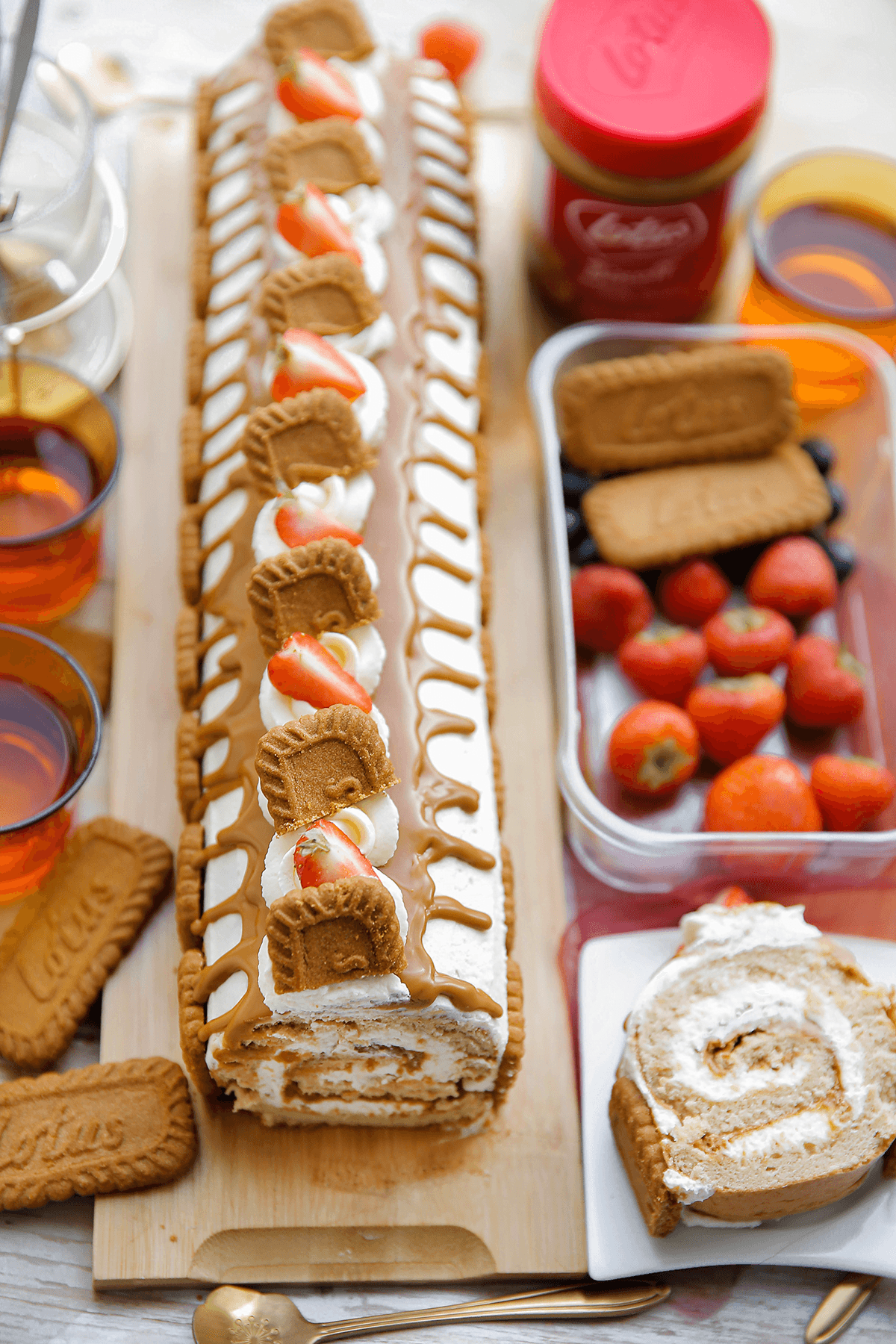 Speculoos rolcake eindresultaat