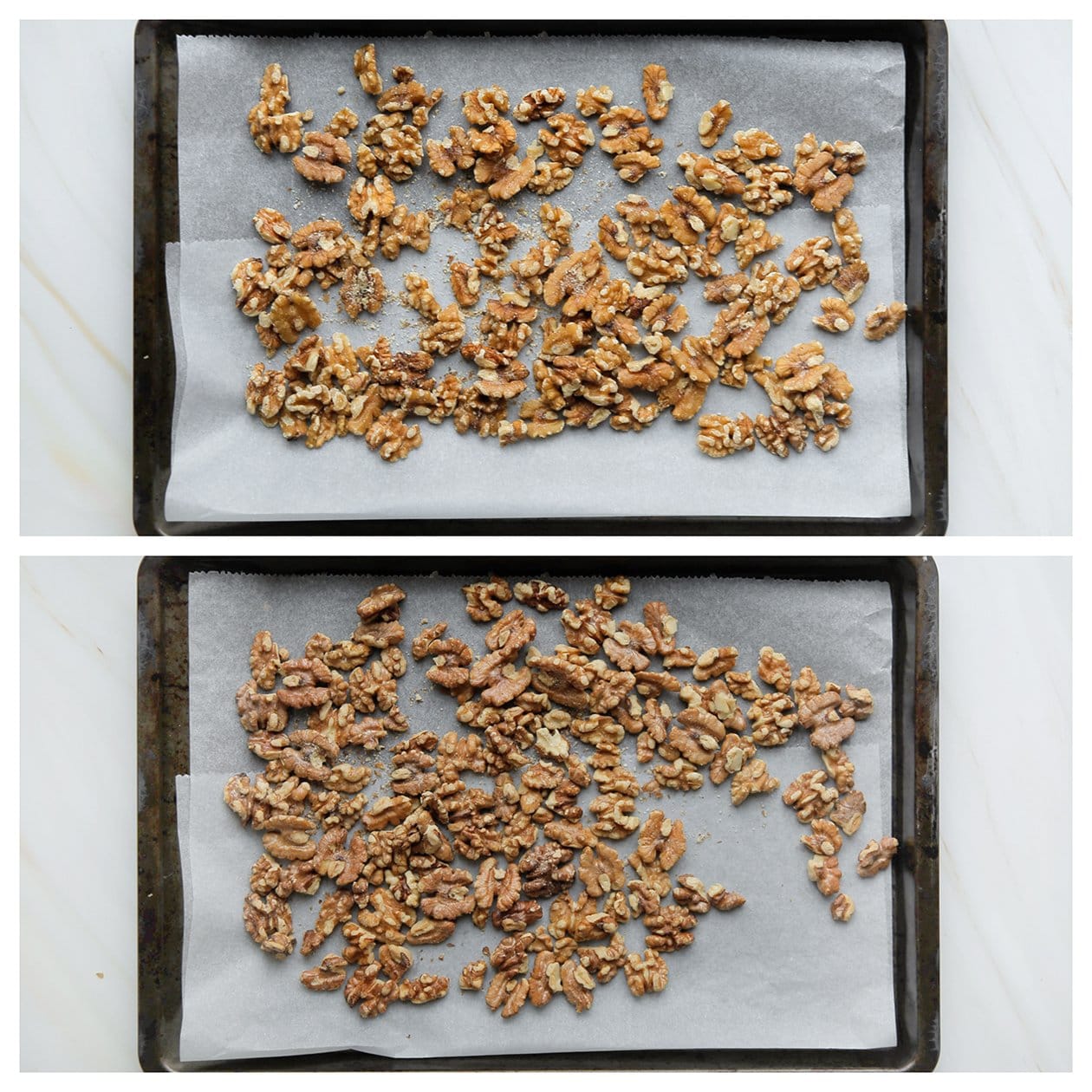 Walnoten bakken in de oven