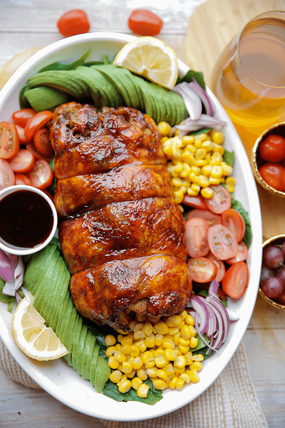 Gevulde kip uit de oven eindresultaat