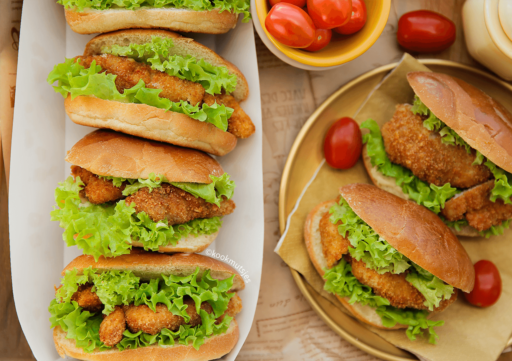 Kip Parmezaan Kookmutsjes