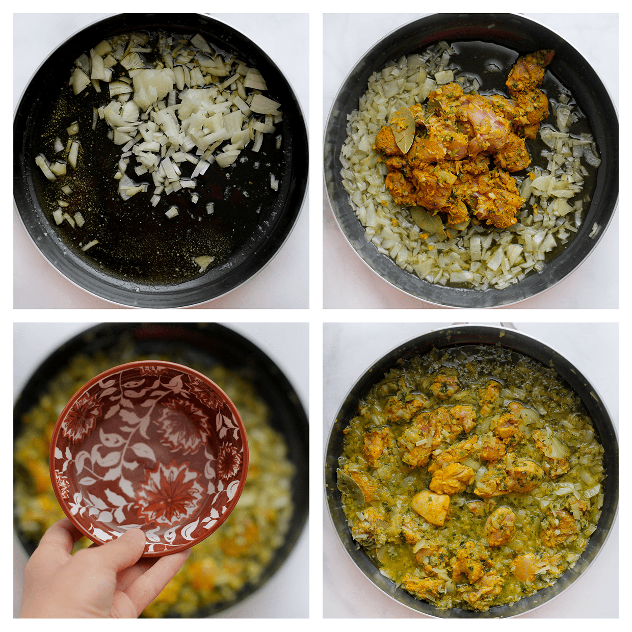 Kip voorbakken en koken