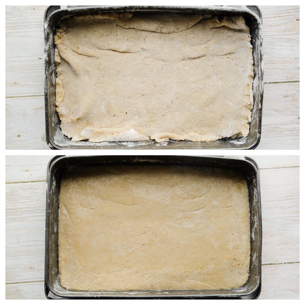 Oranjekoek in een bakvorm