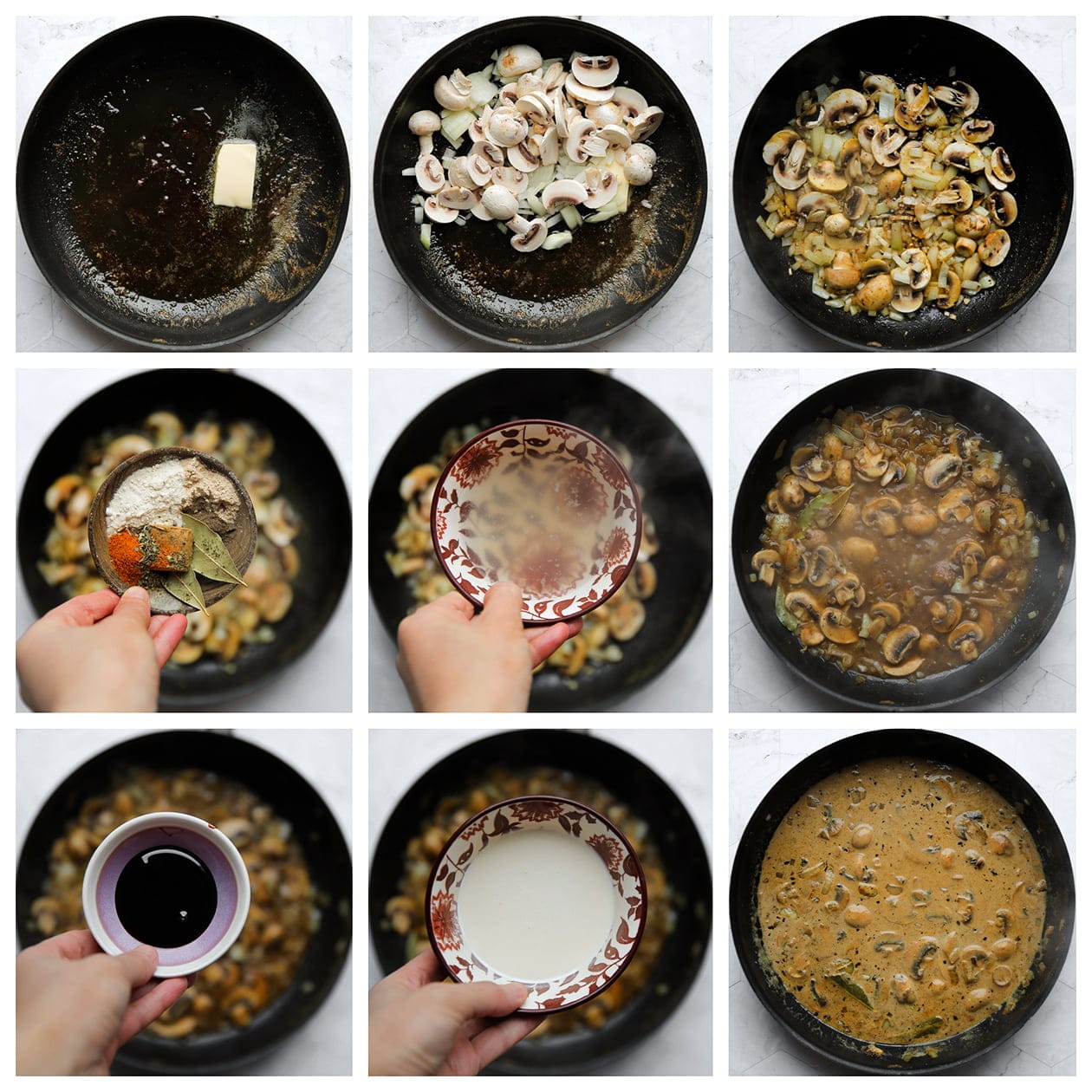 Saus inkoken voor de biefstuk