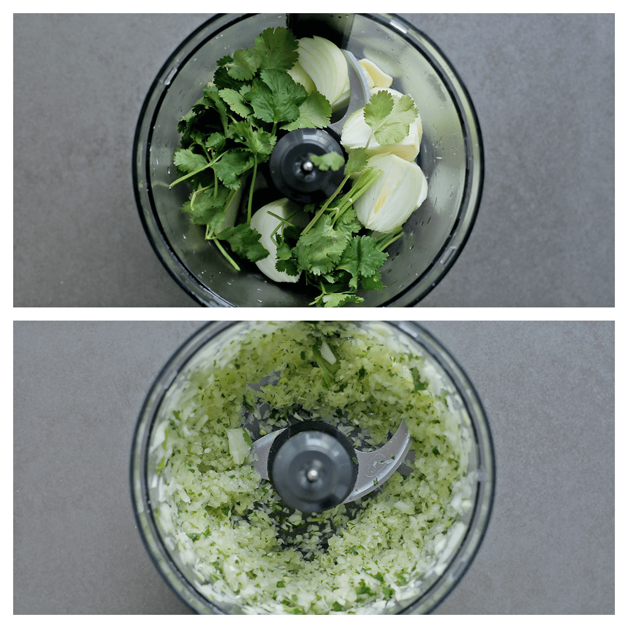 ui, peterselie en knoflook