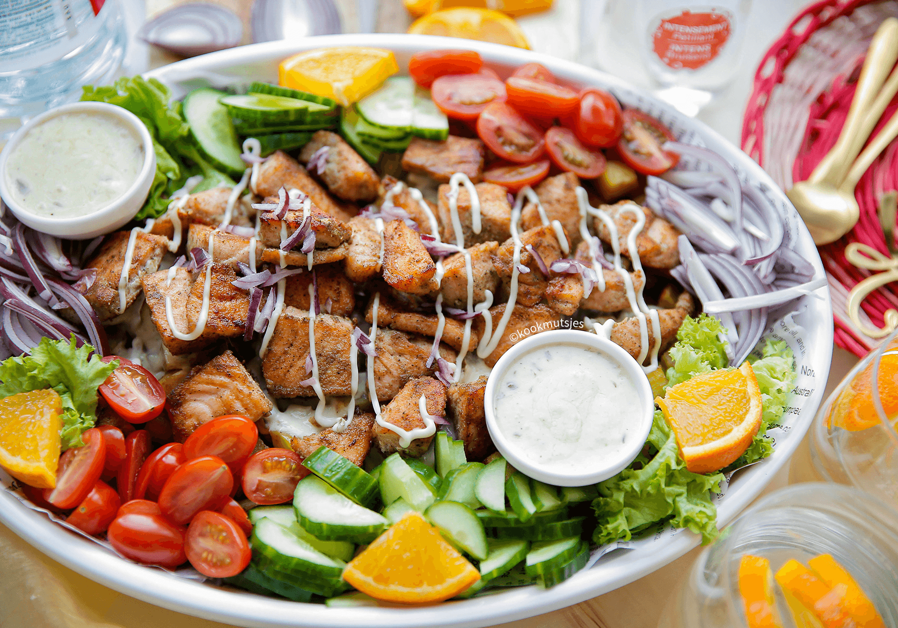 Aardappelsalade met zalm