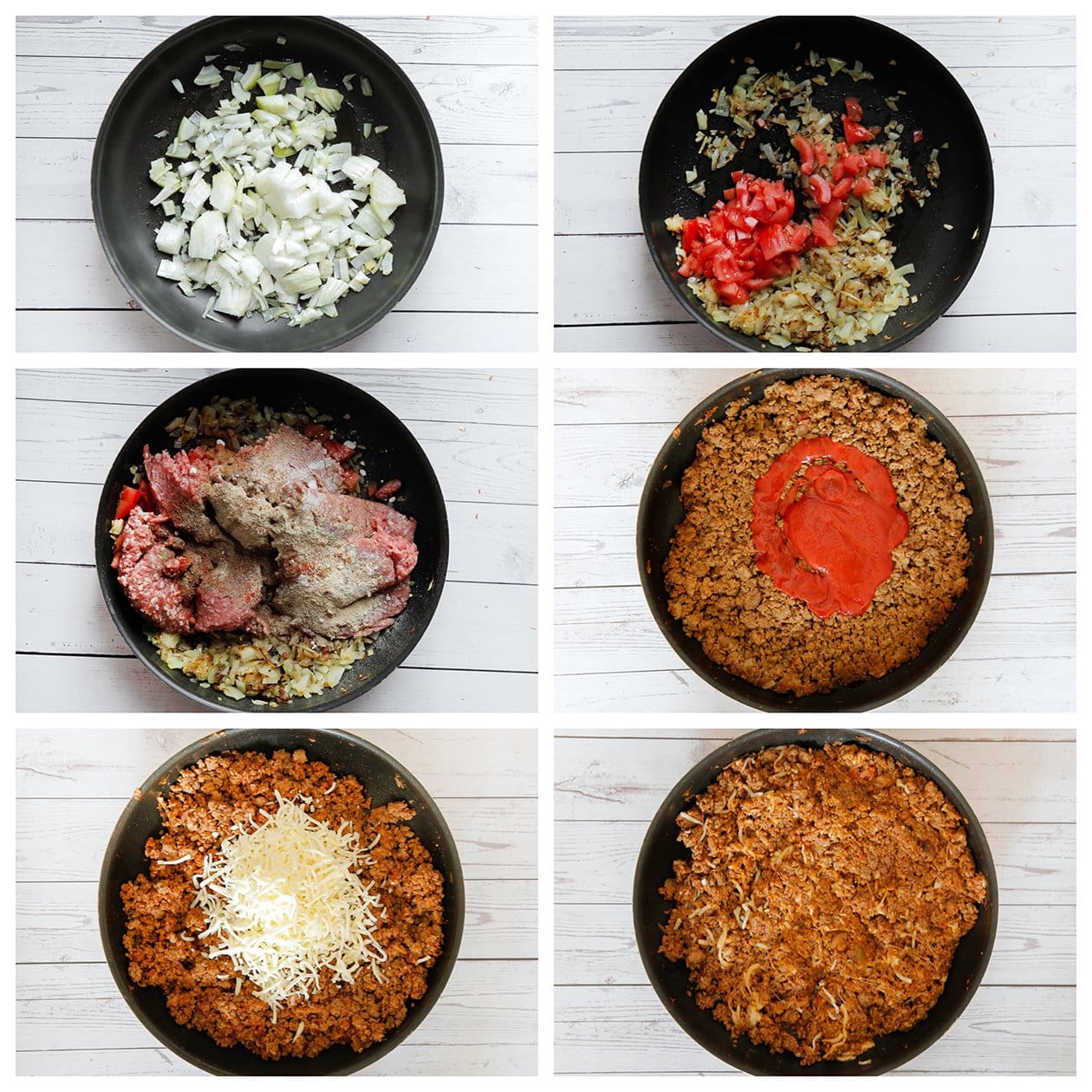 Gehakt gaar bakken om de wraps en tacos mee te vullen