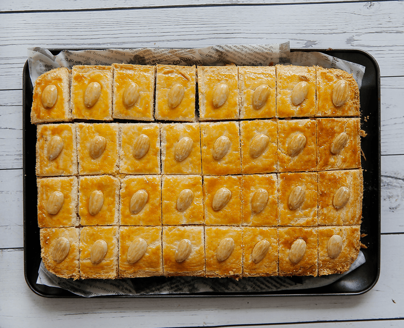 Gevulde amandelkoek bakken in de oven