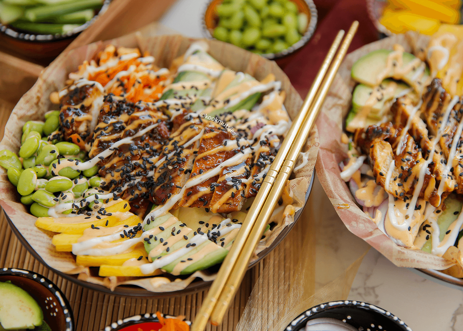 Kip pokebowl Kookmutsjes