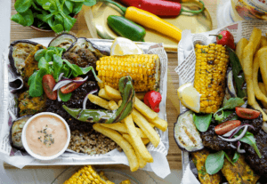 Bulgur met kip en gehakt