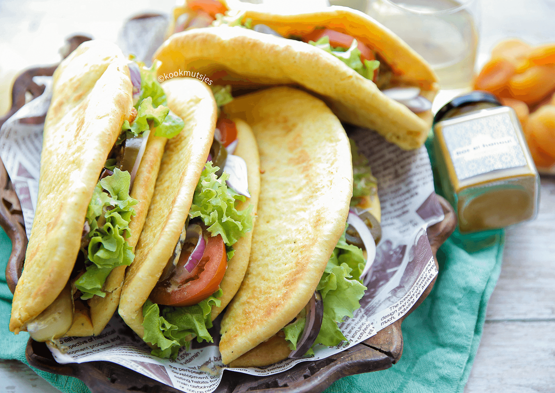 Ras el hanout kip broodjes