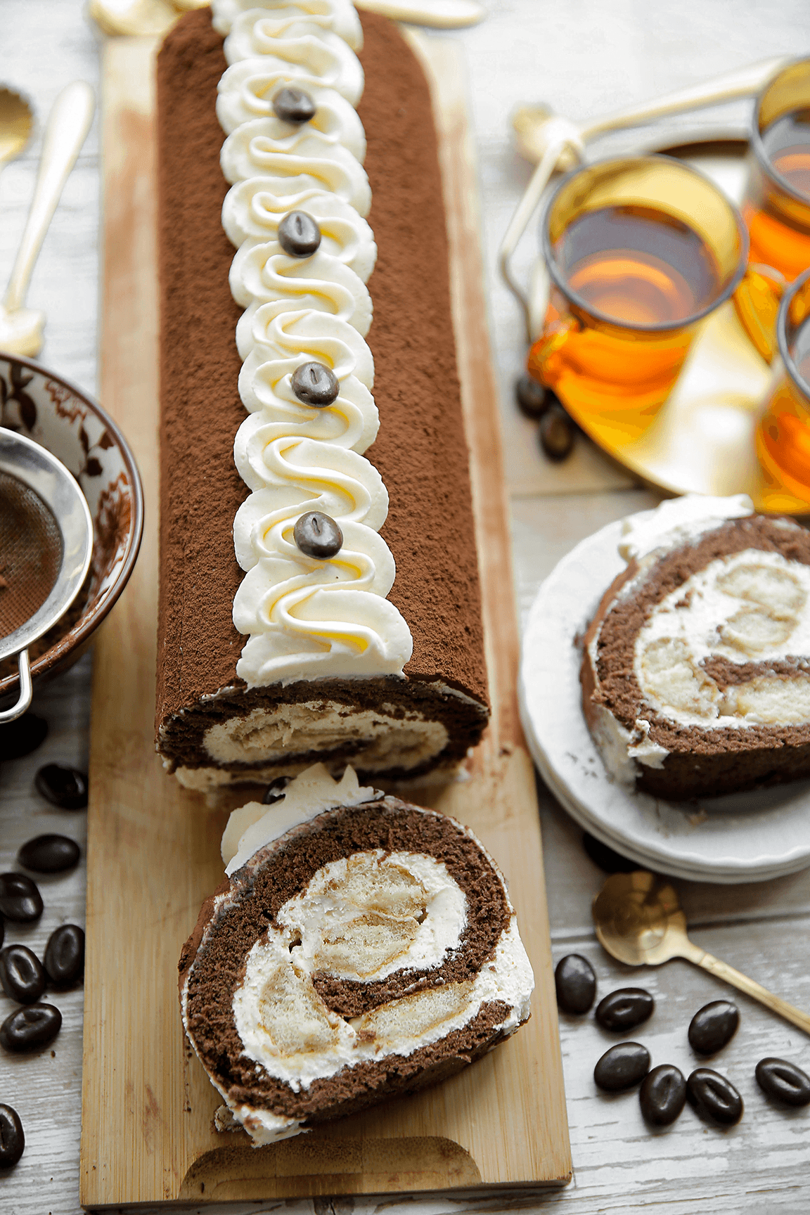 Tiramisu rolcake eindresultaat