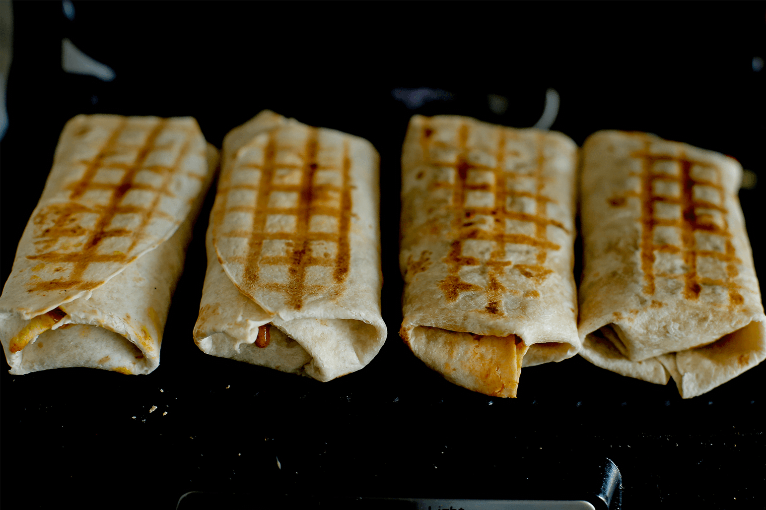 Wraps op de grill
